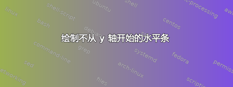 绘制不从 y 轴开始的水平条