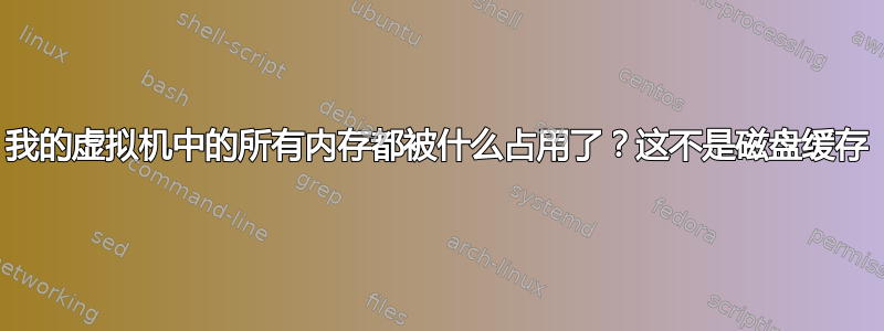 我的虚拟机中的所有内存都被什么占用了？这不是磁盘缓存