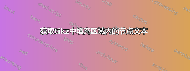 获取tikz中填充区域内的节点文本