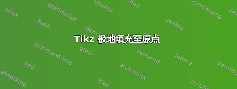 Tikz 极地填充至原点