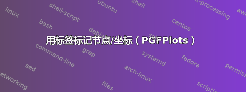 用标签标记节点/坐标（PGFPlots）