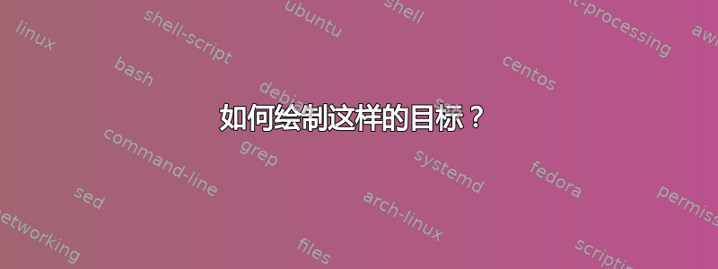 如何绘制这样的目标？