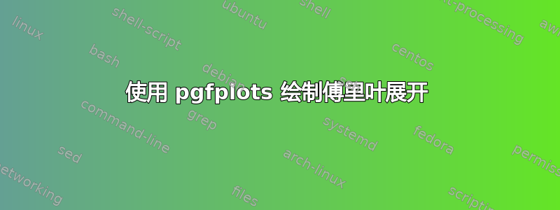 使用 pgfplots 绘制傅里叶展开