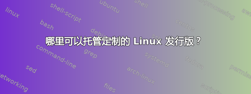 哪里可以托管定制的 Linux 发行版？