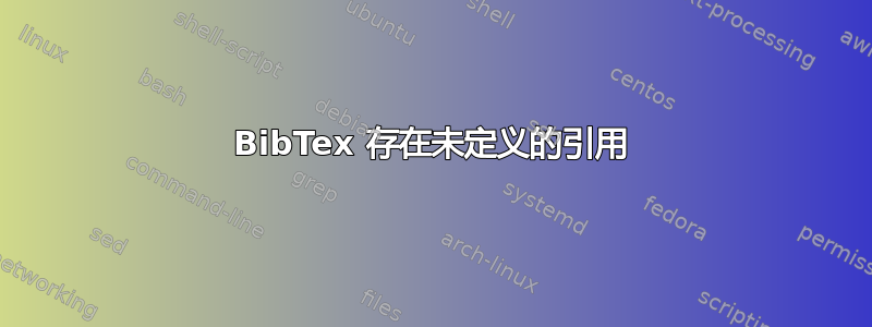 BibTex 存在未定义的引用