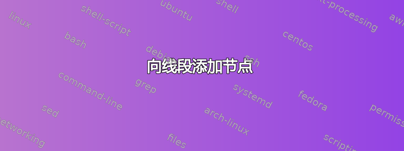 向线段添加节点