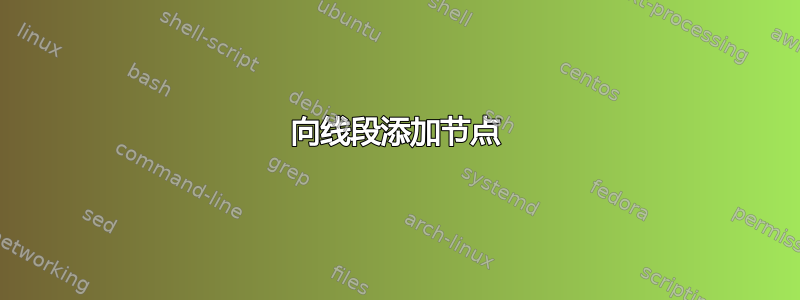 向线段添加节点