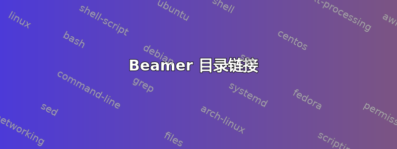 Beamer 目录链接 