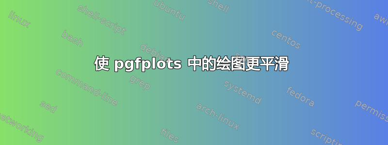 使 pgfplots 中的绘图更平滑