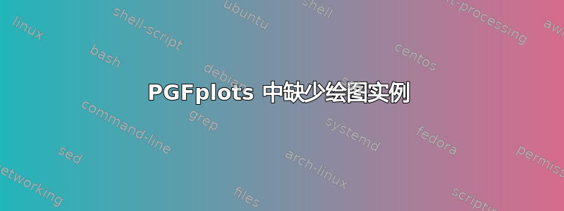 PGFplots 中缺少绘图实例