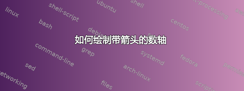 如何绘制带箭头的数轴