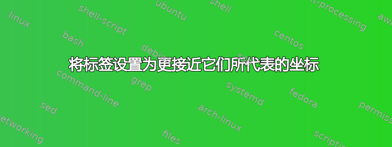 将标签设置为更接近它们所代表的坐标