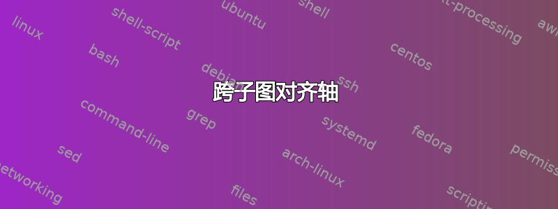 跨子图对齐轴