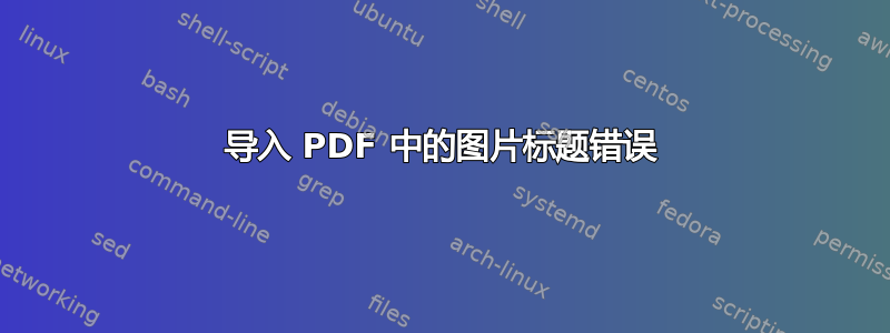 导入 PDF 中的图片标题错误