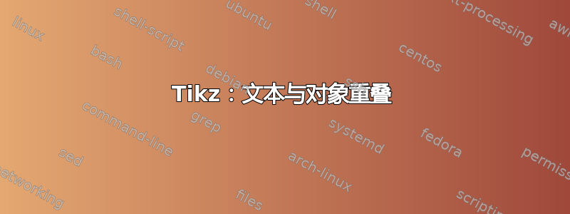 Tikz：文本与对象重叠