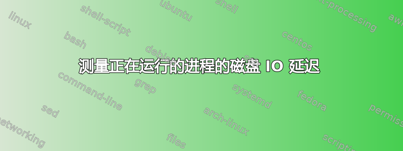 测量正在运行的进程的磁盘 IO 延迟