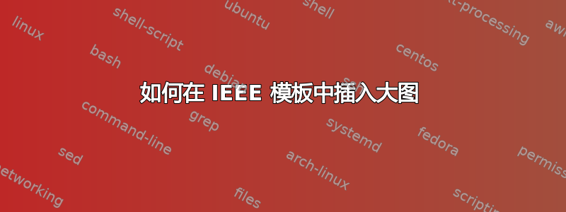 如何在 IEEE 模板中插入大图