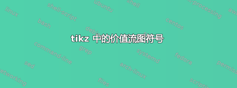 tikz 中的价值流图符号