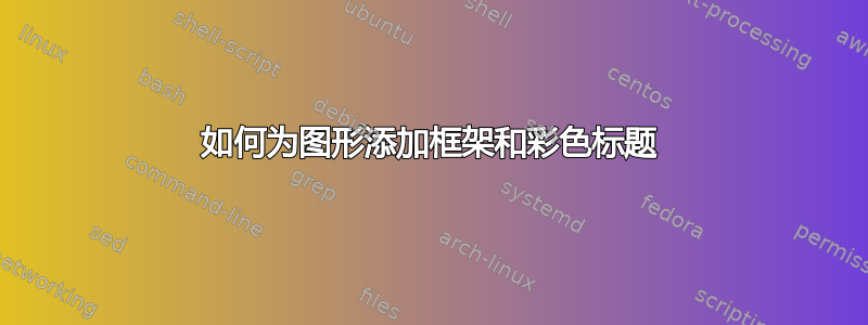 如何为图形添加框架和彩色标题