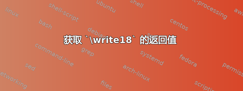 获取 `\write18` 的返回值