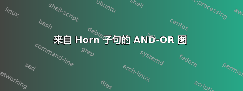 来自 Horn 子句的 AND-OR 图