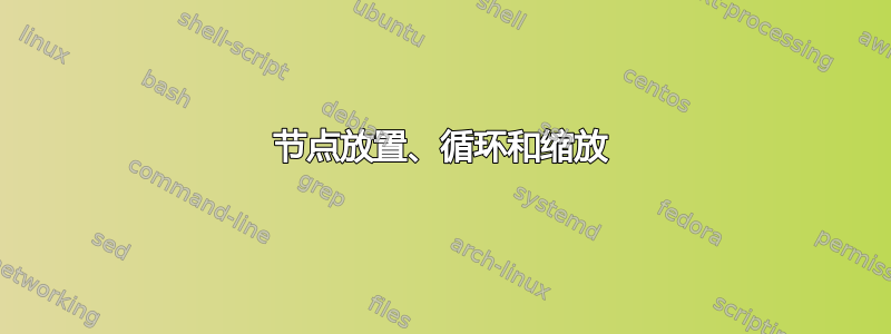 节点放置、循环和缩放