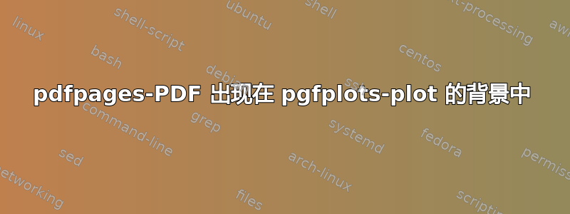 pdfpages-PDF 出现在 pgfplots-plot 的背景中