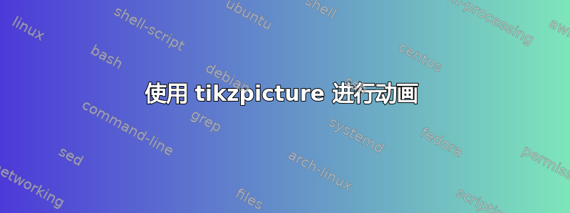 使用 tikzpicture 进行动画