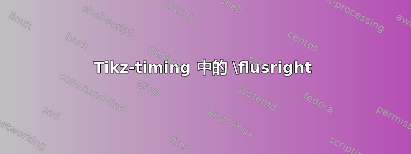 Tikz-timing 中的 \flusright