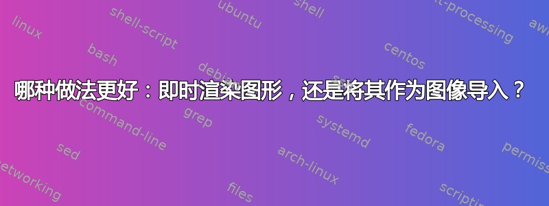 哪种做法更好：即时渲染图形，还是将其作为图像导入？