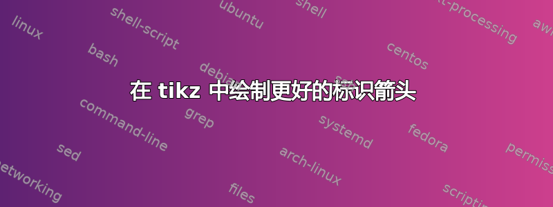 在 tikz 中绘制更好的标识箭头