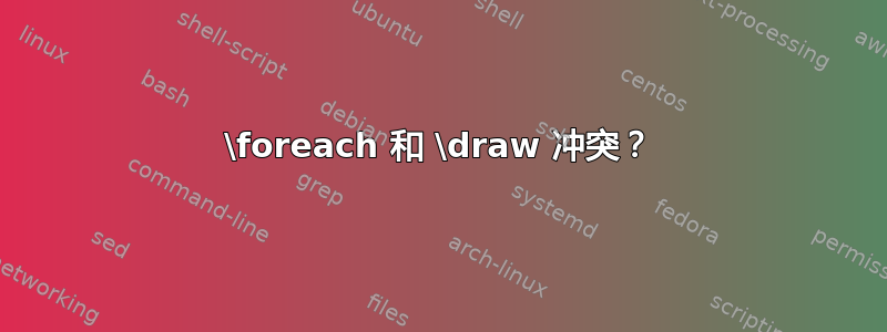 \foreach 和 \draw 冲突？