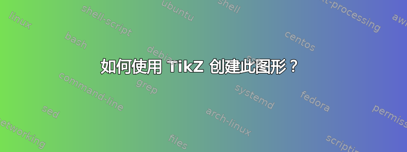 如何使用 TikZ 创建此图形？