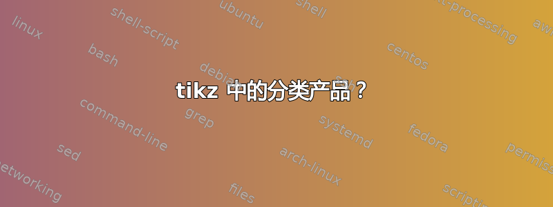 tikz 中的分类产品？