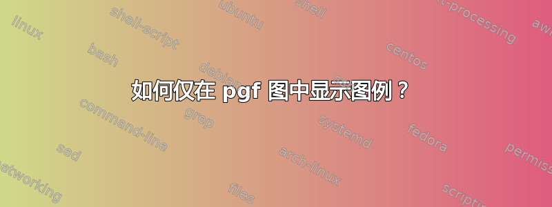 如何仅在 pgf 图中显示图例？