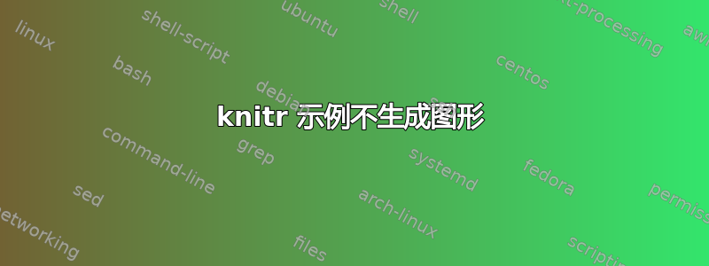 knitr 示例不生成图形