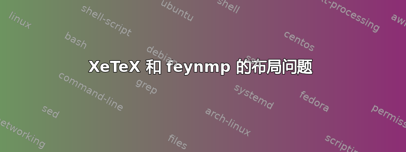 XeTeX 和 feynmp 的布局问题