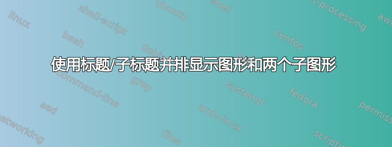 使用标题/子标题并排显示图形和两个子图形