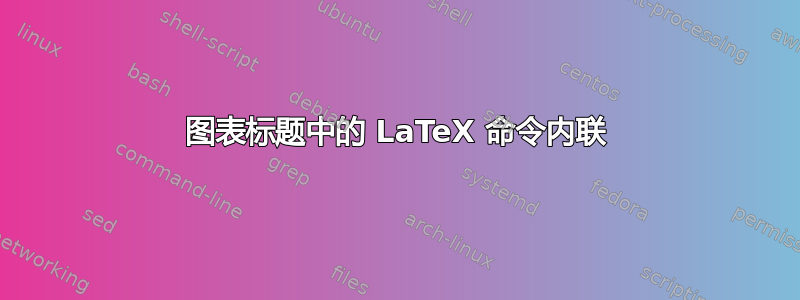 图表标题中的 LaTeX 命令内联