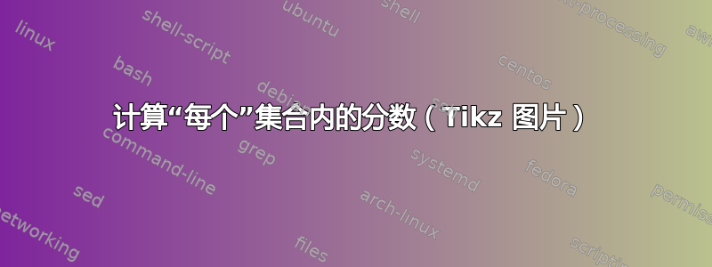 计算“每个”集合内的分数（Tikz 图片）