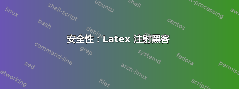 安全性：Latex 注射黑客