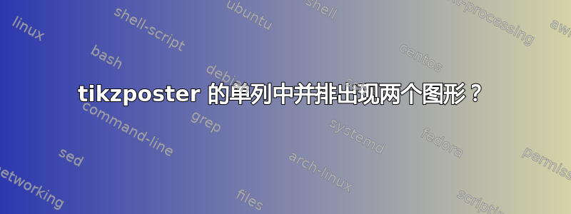 tikzposter 的单列中并排出现两个图形？