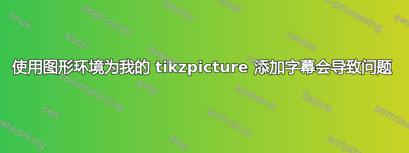 使用图形环境为我的 tikzpicture 添加字幕会导致问题