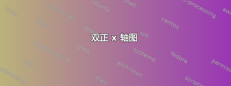 双正 x 轴图