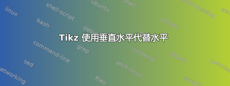 Tikz 使用垂直水平代替水平