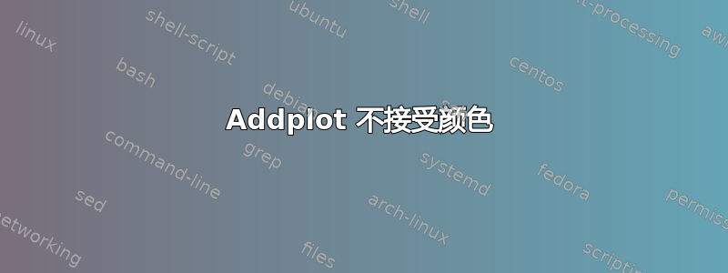 Addplot 不接受颜色