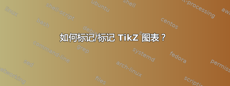 如何标记/标记 TikZ 图表？