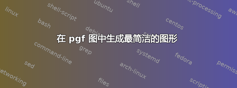 在 pgf 图中生成最简洁的图形