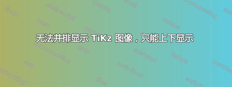 无法并排显示 TiKz 图像，只能上下显示