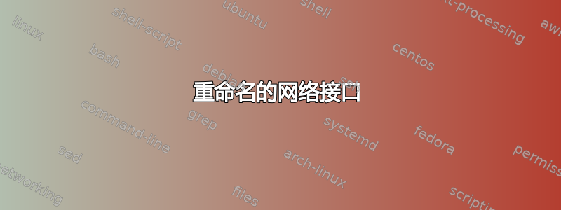 重命名的网络接口